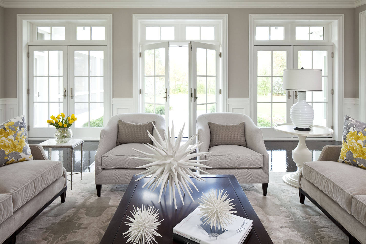 Go Gray in a Traditional Living Room